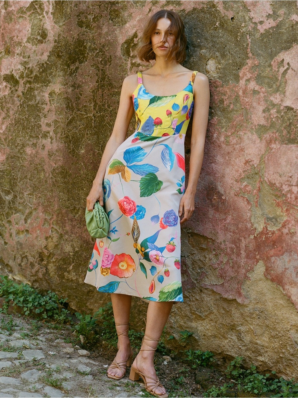 Tuckernuck NWT Vivid Jardin Dominique Floral Midi Dress Size Medium